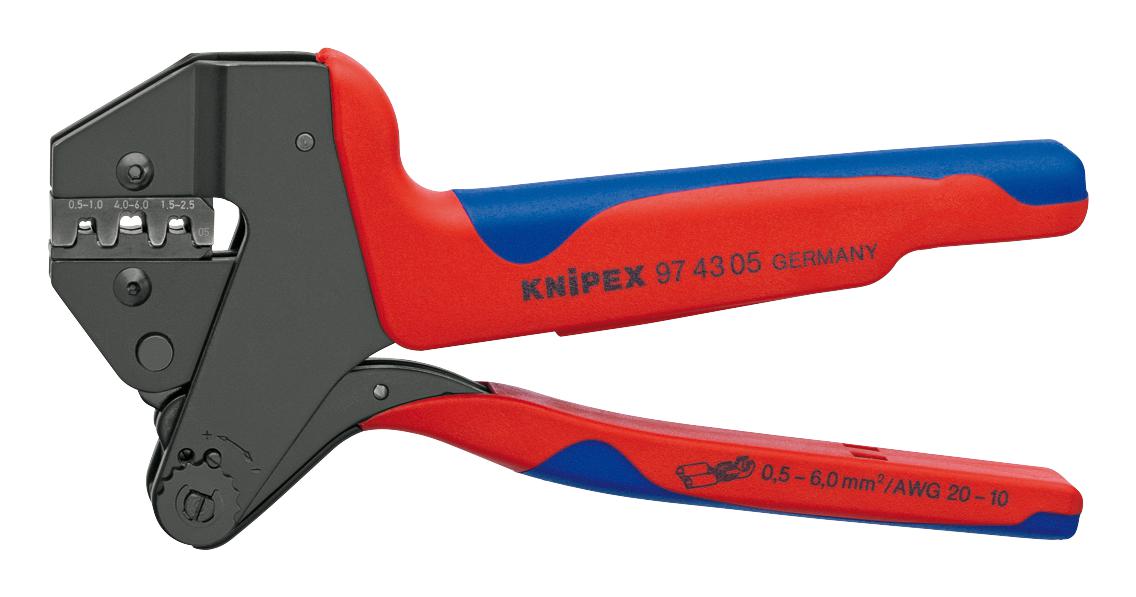 97 43 05 CRIMP TOOL, UNINSULATED CRIMPS KNIPEX
