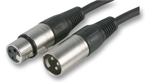 JR9101-2M-ROHS LEAD, XLR SKT-PLG, 2M PRO SIGNAL