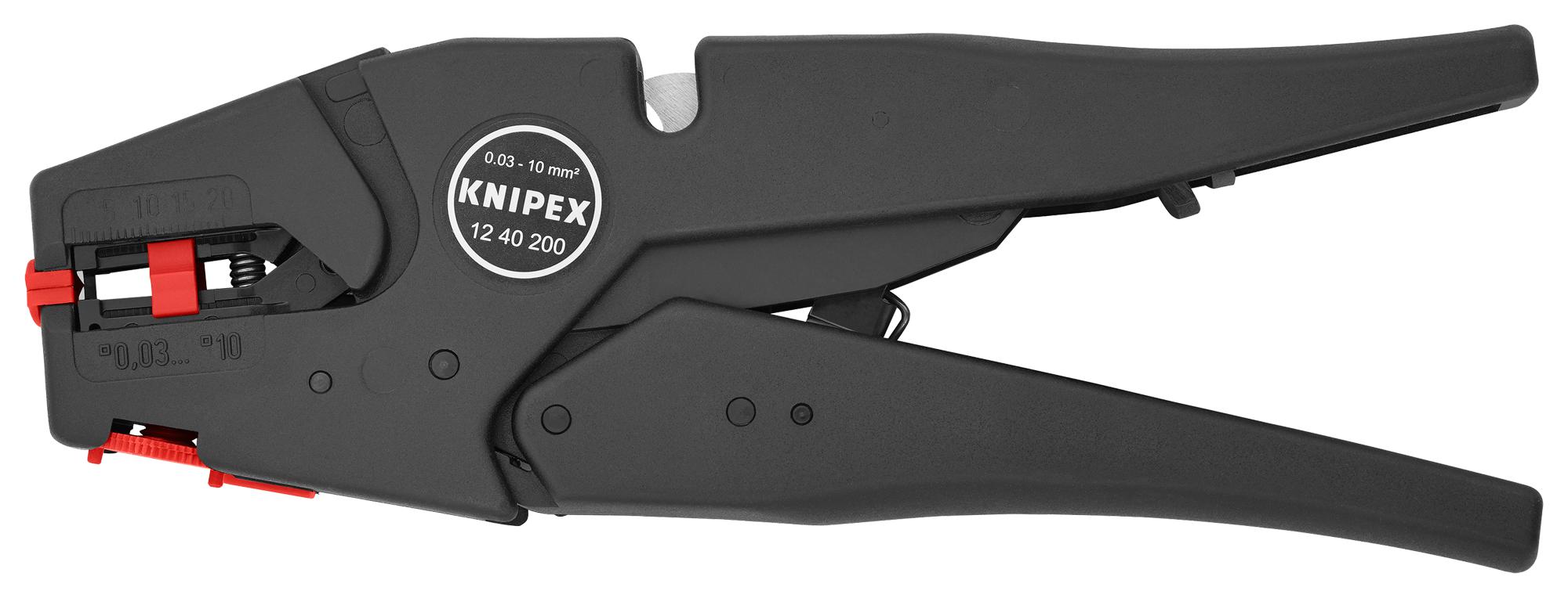 12 40 200 CABLE STRIPPER, 0.8-10MM2 KNIPEX