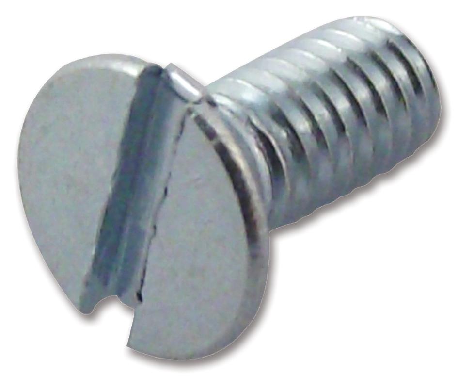 M512 KSSTMCZ100- SCREW, SLT, CSK, STEEL, BZP, M5X12,PK100 TR FASTENINGS