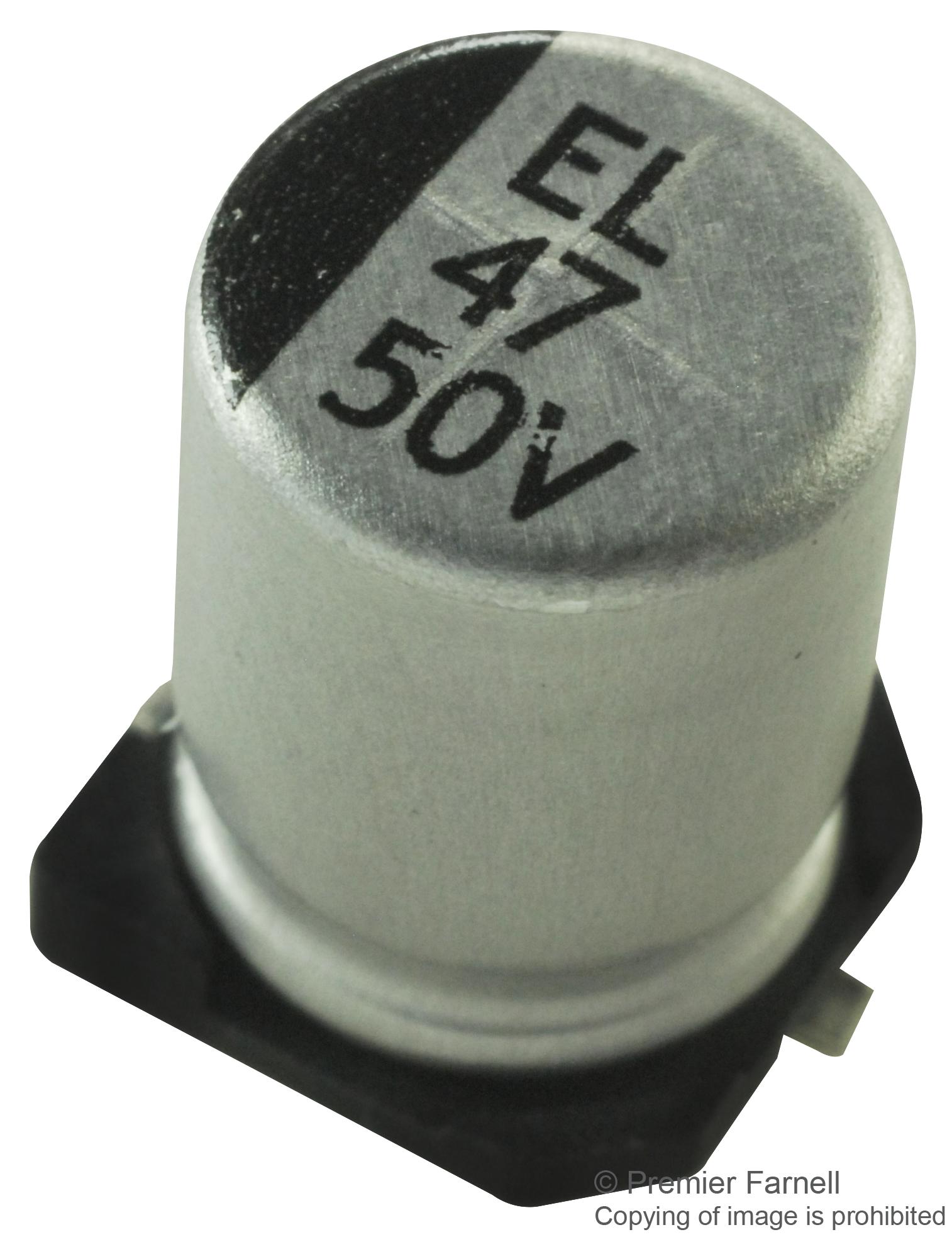 MCEEL50V476M8X10.5 CAP, 47µF, 50V, RADIAL, SMD MULTICOMP PRO