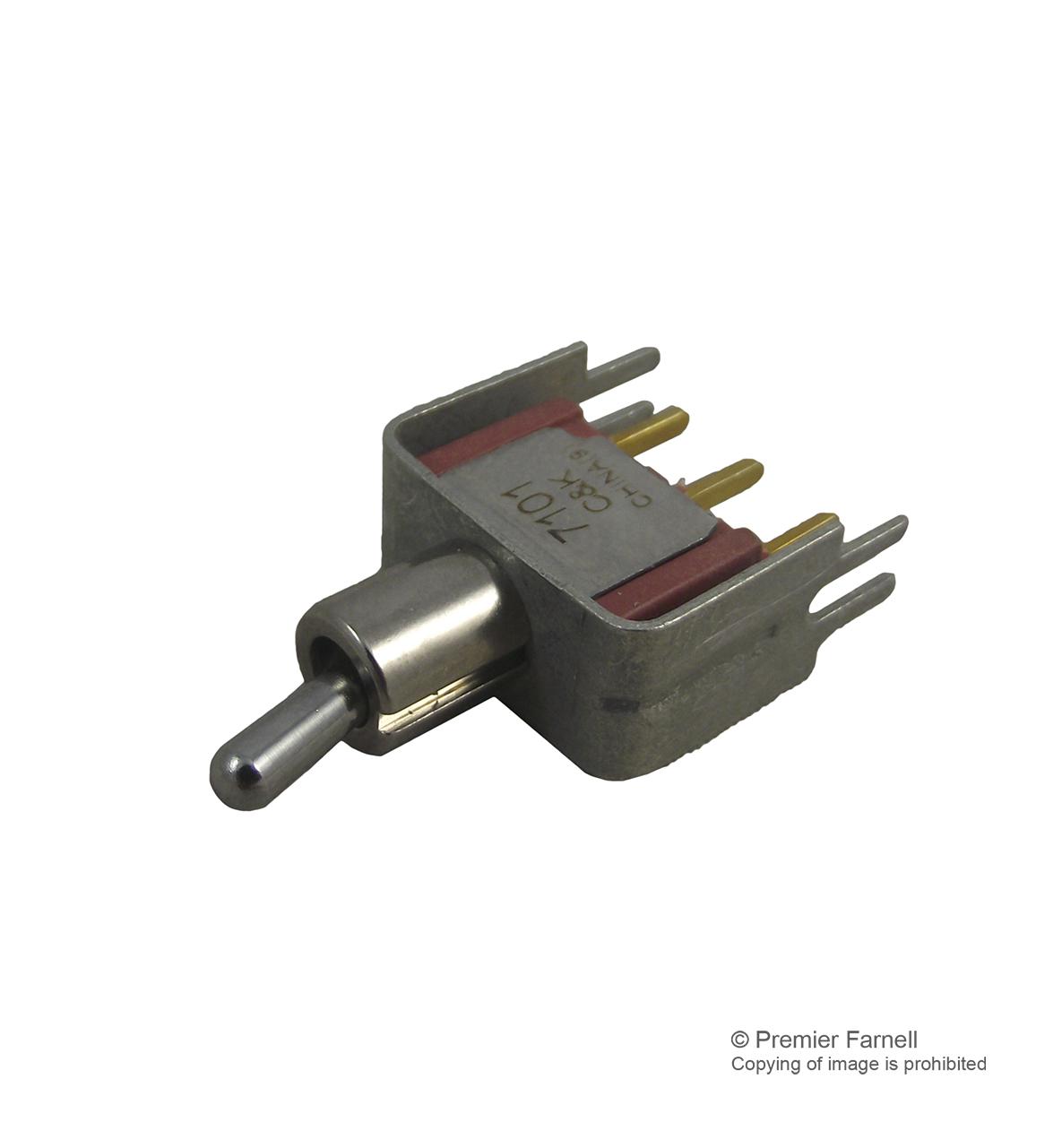 7101MD9V3BE SWITCH, PCB, SPDT C&K COMPONENTS
