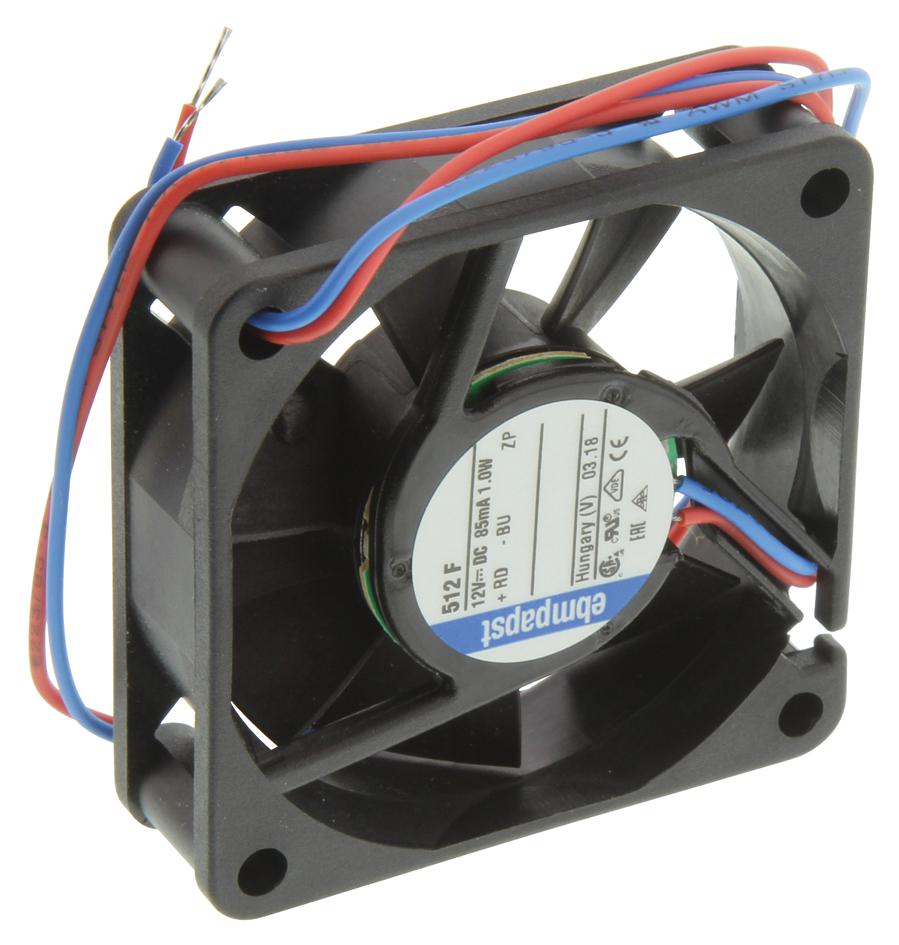 512F FAN, 50MM, 12VDC EBM-PAPST