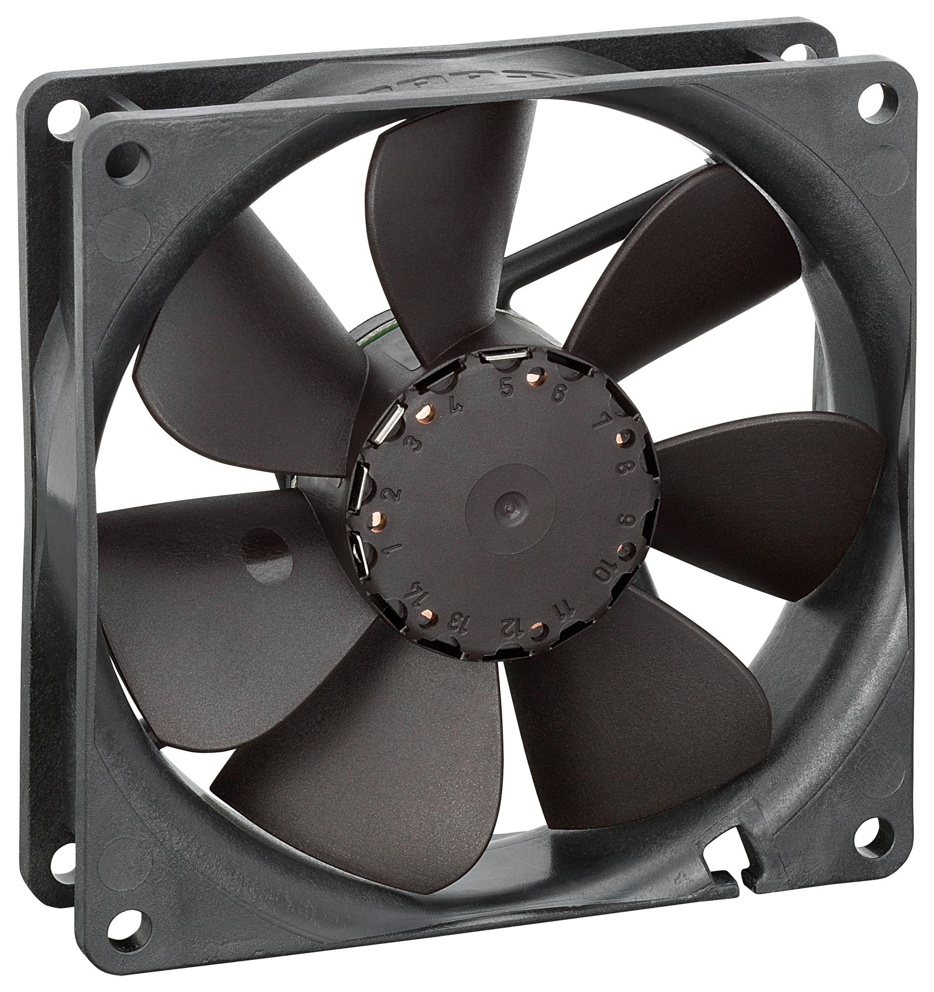 3412NH FAN, AXIAL, 92MM, 12VDC, 55.3CFM, 36DBA EBM-PAPST