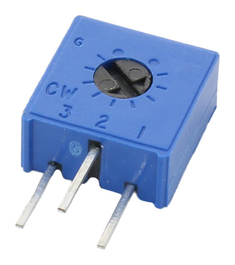 M63X101KB40 TRIMMER, POT, 100R, 1TURN, THD VISHAY