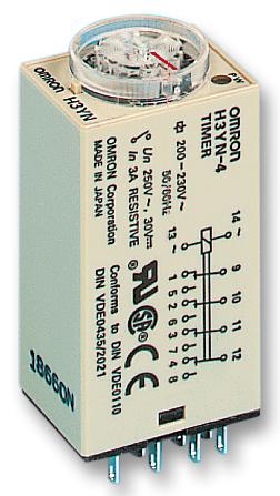 H3YN-2-200/230AC TIMER, MULTIFUNCTION, DPDT OMRON