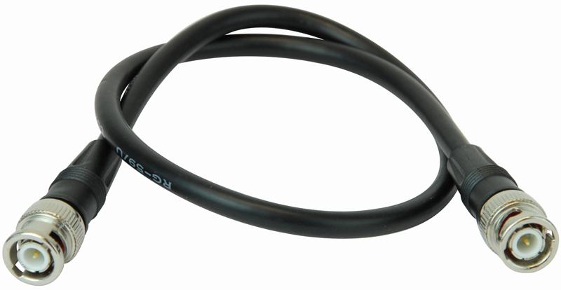 JR9001/59U 0.5M-ROHS RG59 BNC 75OHM PLUG-PLUG 0.5M LEAD PRO SIGNAL