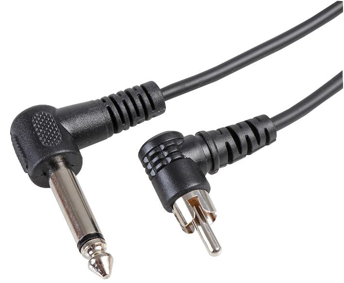 PSG00226 MONO 6.35MM JACK PL TO PHONO PL - 1M PRO SIGNAL