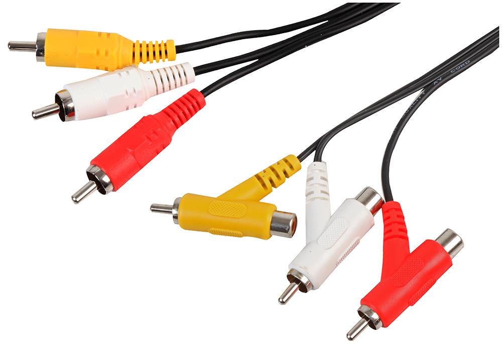 PSG00275 3X PHONO PLUGS TO 3X PHONO PLUGS PRO SIGNAL