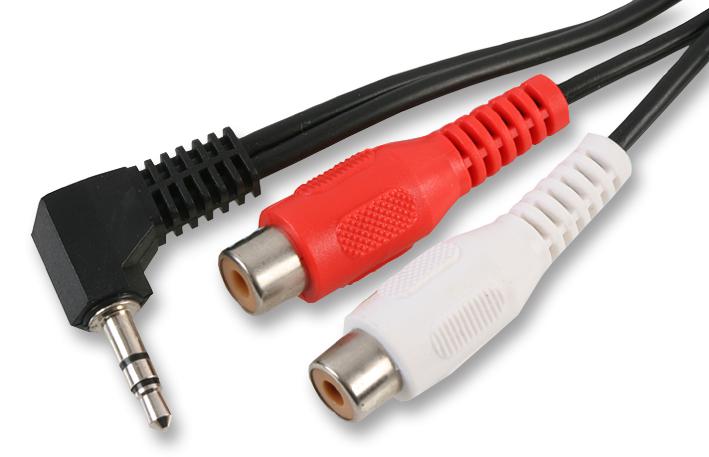 PSG02716 2X PHONO SKTS TO 3.5MM PLUG, 1.8M PRO SIGNAL
