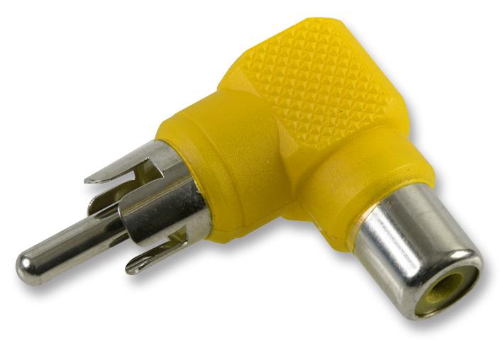 PSG02731 PHONO ADAPTOR, 90DEG, YELLOW PRO SIGNAL