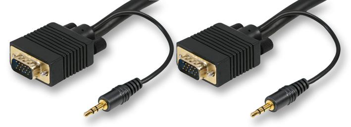 PSG03035 VGA + AUDIO LEAD, 1M PRO SIGNAL