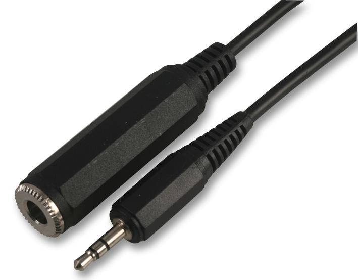 PSG03258 6.35MM ST SKT TO 3.5MM ST PLUG, 1.8M PRO SIGNAL