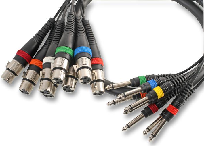 PLS00104 XLR TO JACK LOOM, 8WAY, 2.5M PULSE