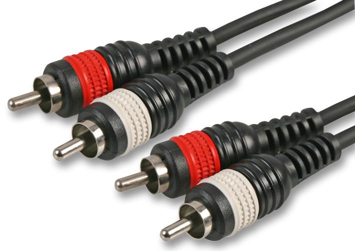 PLS00172 2X PHONO LEAD, 1.2M PULSE