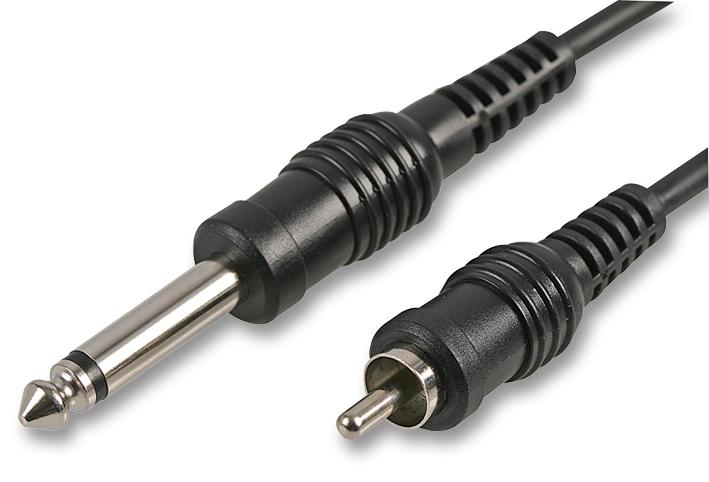 PLS00176 6.35MM 2P JACK TO PHONO LEAD, 1.2M PULSE