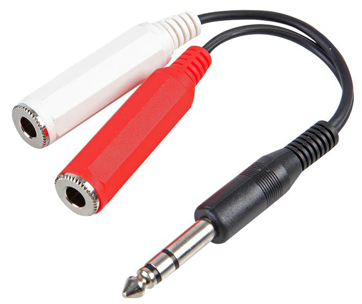 PSG03433 6.35 ST PLUG TO 2X ST SKTS, 0.15M PRO SIGNAL
