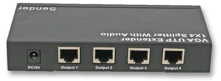 PSG03504 VGA + AUDIO OVER CAT5 TX, 1 TO 4 PRO SIGNAL