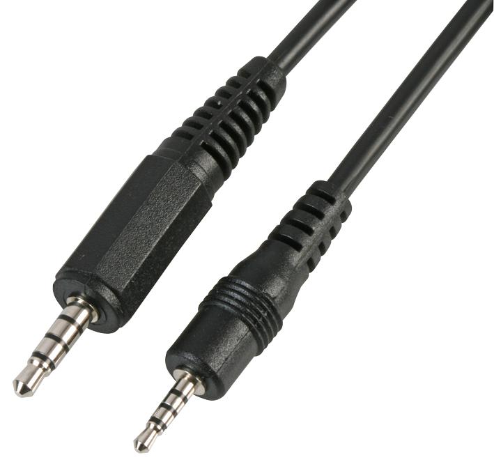 PSG03748 3.5MM TO 2.5MM 4P JACK LEAD, 1.8M PRO SIGNAL