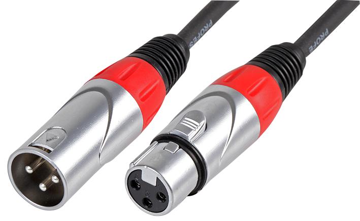 PLS000457 LEAD, XLR PLUG TO SOCKET, 0.5M PULSE