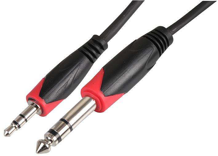 PLS000490 LEAD, 6.35MM 3P TO 3.5MM 3P PLUG, 2M PULSE