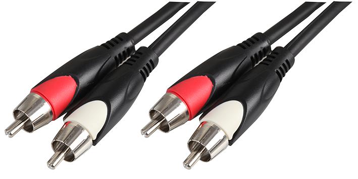 PLS000496 LEAD, 2X PHONO PLUG TO PLUG, 6M PULSE