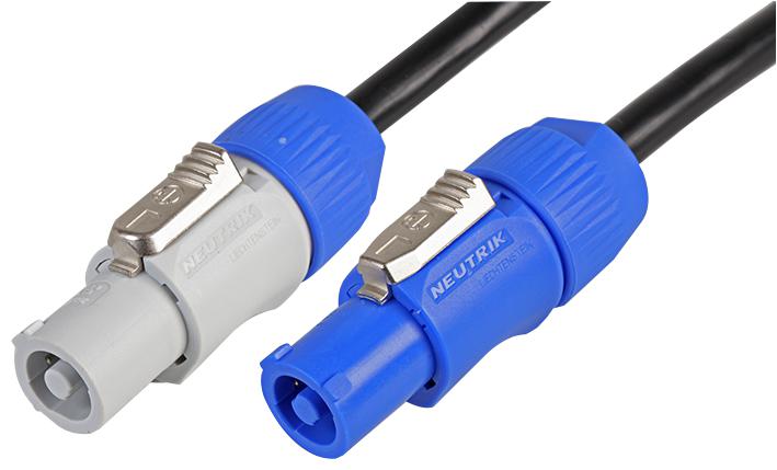 PLS000501 PWR CORD, NEUTRIK POWERCON RCPT-RCPT, 2M PULSE