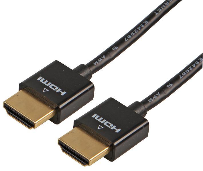 CLHD4-SLIMP02M LEAD, HDMI MALE TO MALE SLIM 2M PRO SIGNAL