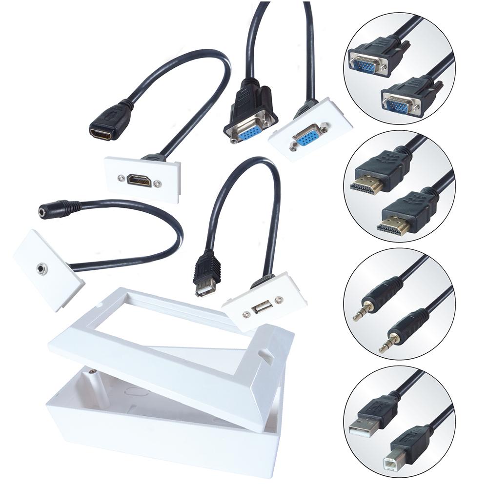 20-1100 AV SNAP-IN MODULAR KIT, 10M CONNEKT GEAR