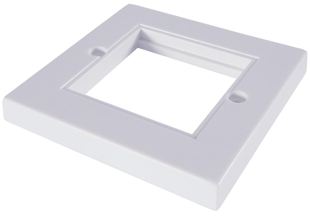 90-0100 SINGLE FACEPLATE, BLANK, WHITE CONNEKT GEAR