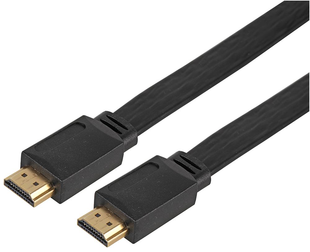PSG91298 HDMI LEAD, FLAT, GOLD, 2M PRO SIGNAL