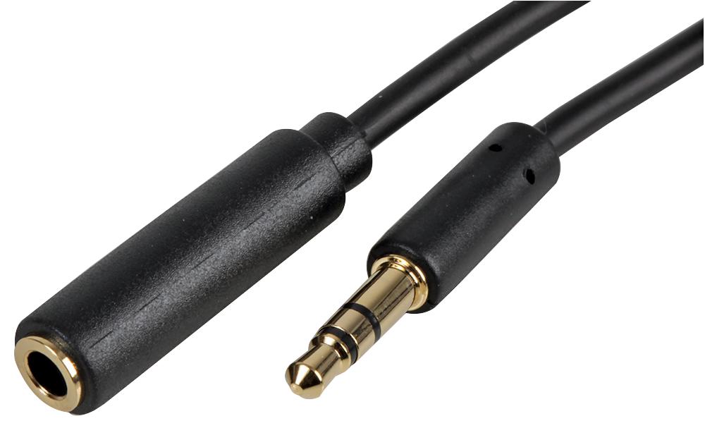 PSG3090-5M 3.5MM STEREO EXTENSION LEAD 5M BLACK PRO SIGNAL