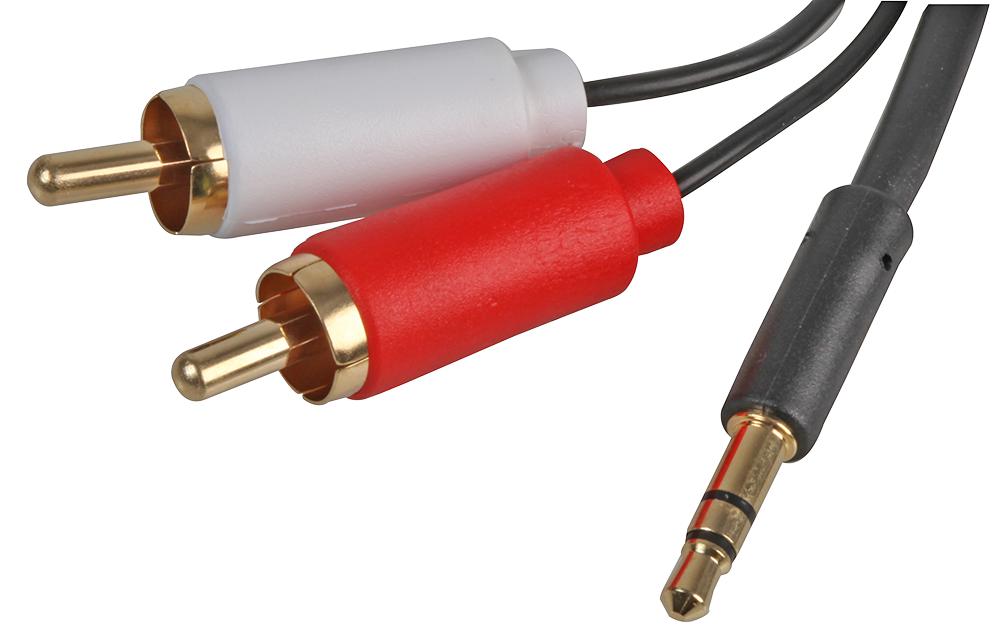 PSG3152-2M 3.5MM STEREO JACK TO 2X PHONO LEAD 2M PRO SIGNAL