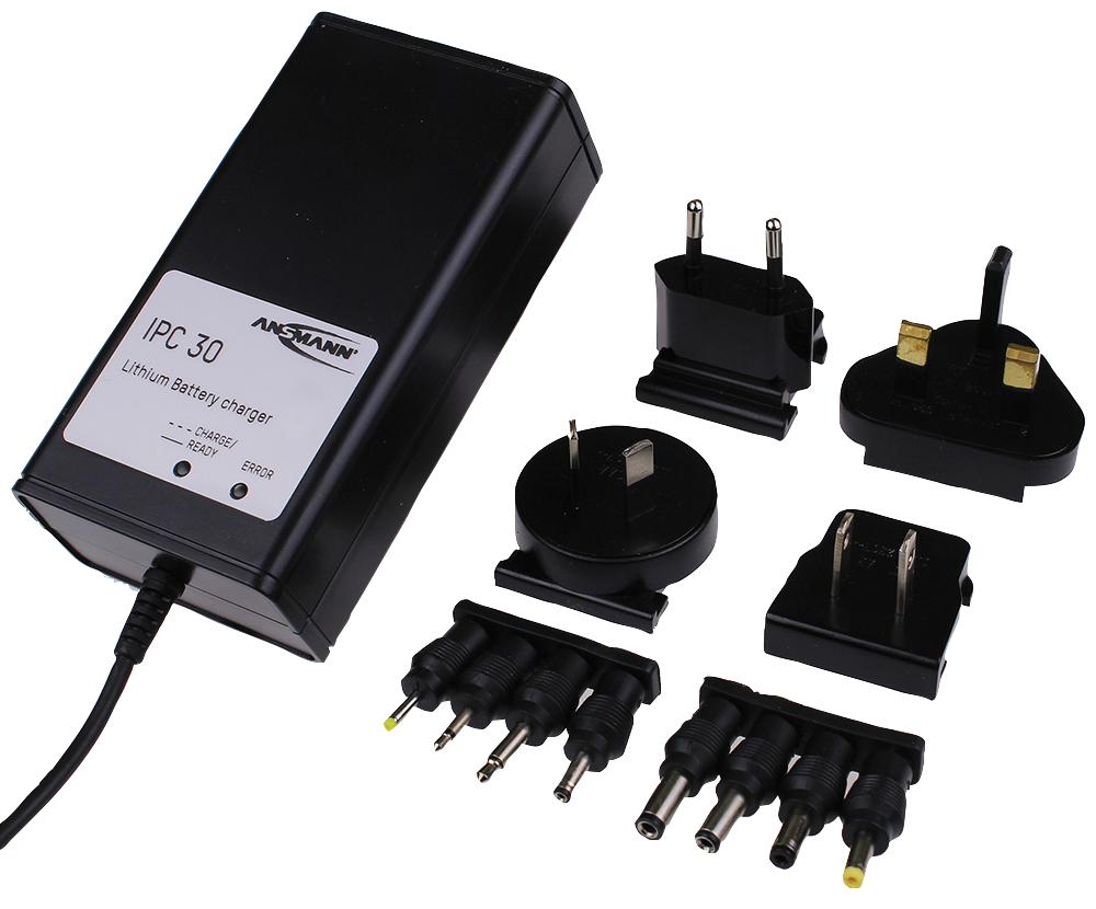 2000-0001-07 ADAPTOR, AC-DC, 7.4V, 1.3A ANSMANN