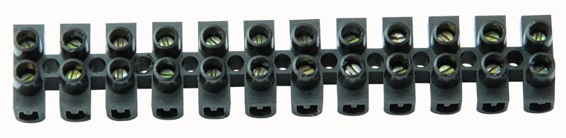 10ABLK PK 10 TERMINAL BLOCK BLACK 10A 10/PK PRO POWER