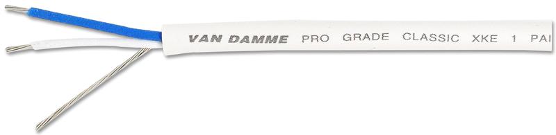 268-064-090 CABLE,1 PAIR INSTALL, WHITE, 100M VAN DAMME