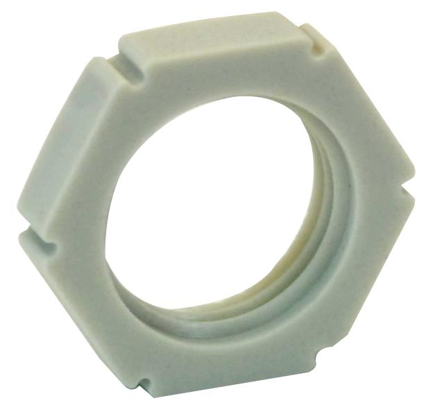 10060771 LOCKNUT, M16 GREY POLYAMIDE 10PK WISKA