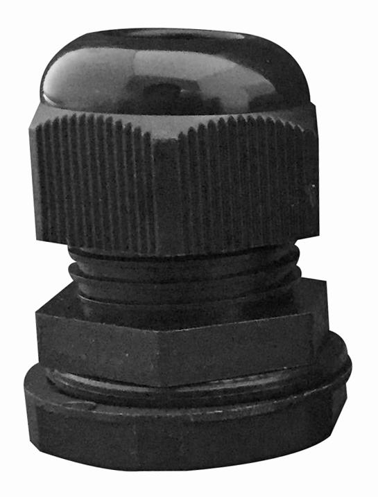 ACGM16BLK CABLE GLAND NYL M16 22MM LTH BLK 10/PK CONCORDIA TECHNOLOGIES