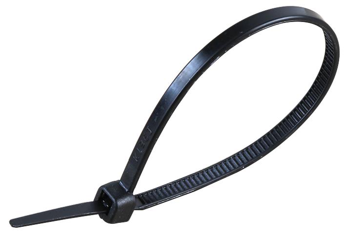 ACT368X4.8B CABLE TIES 370 X 4.8MM BLACK 100/PK CONCORDIA TECHNOLOGIES
