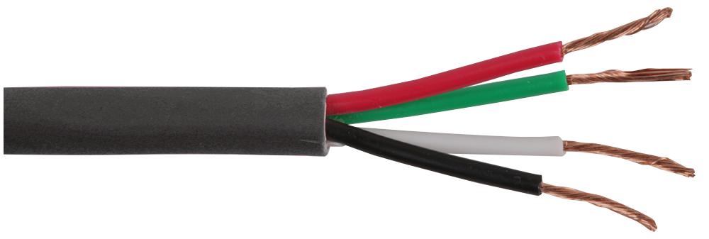 4CSPKCBL2.50MMBLK100M CABLE LOUDSPEAKER 4 X 2.50MM BLACK 100M PRO POWER