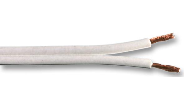 TEM0621-2009 WHITE 100M SPEAKER CABLE, 2CORE, 1.32MM2, WHT,100M MULTICOMP PRO