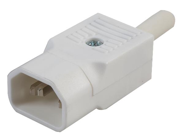 PX0686/WH PLUG, IEC, STRAIGHT, WHITE, FREE BULGIN LIMITED