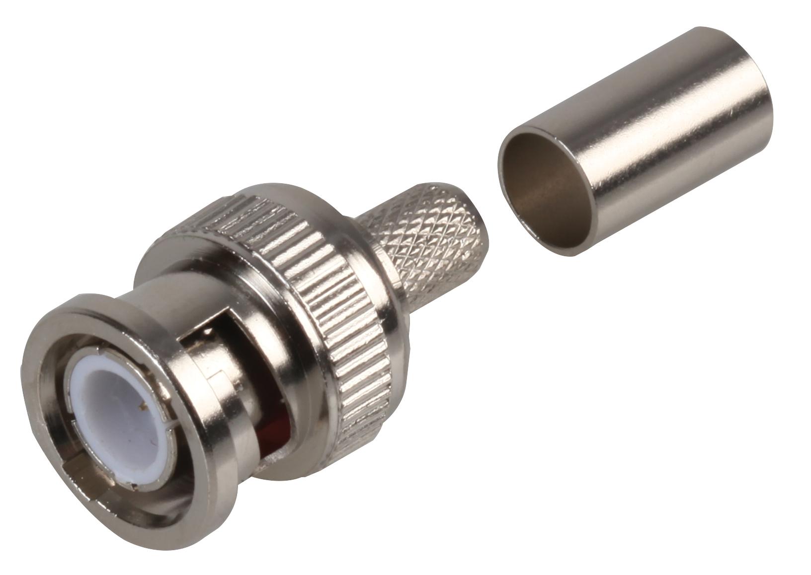 RW1-003 B BNC MALE CRIMP TYPE RG59U BRASS PRO SIGNAL