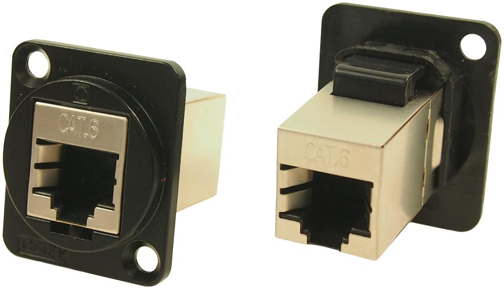 CP30222SMB FTP ADAPTOR, RJ45, JACK, 8P8C, CAT6 CLIFF ELECTRONIC COMPONENTS