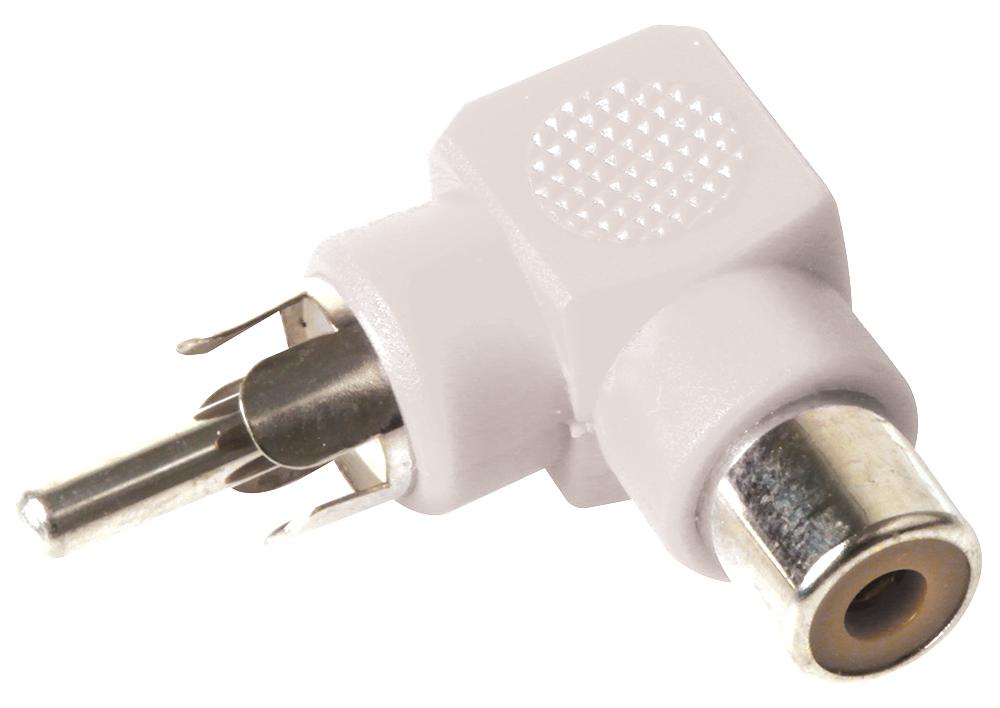 PSG08556 PHONO ADAPTOR, 90DEG, WHITE PRO SIGNAL