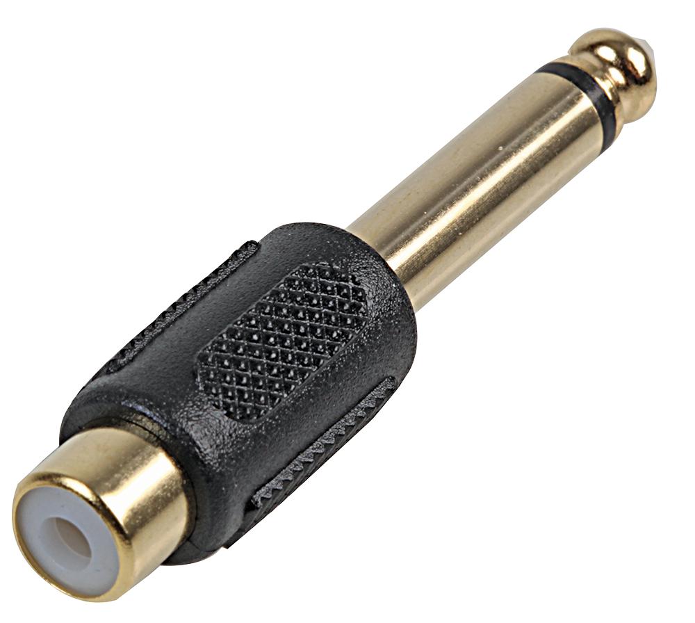 PSG08644 ADAPTOR, PHONO TO 6.35MM JACK, GOLD PRO SIGNAL