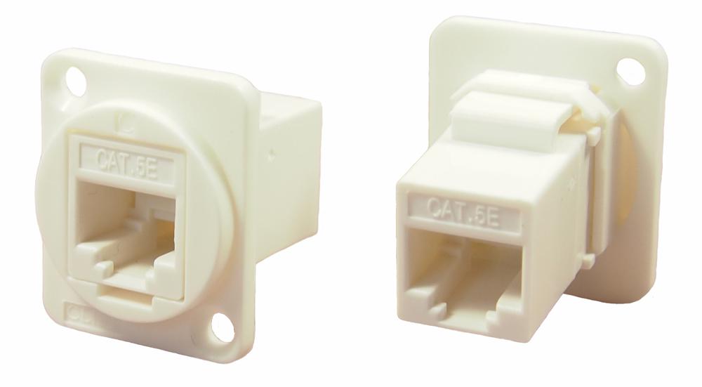 CP30220W ADAPTOR, RJ45 8P JACK-JACK, CAT5E CLIFF ELECTRONIC COMPONENTS