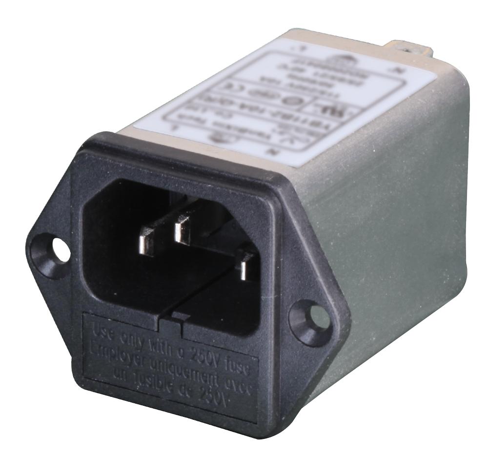 PELB1077 IEC INLET FILTER, 1-PH, 10A, 250V, QC PRO ELEC