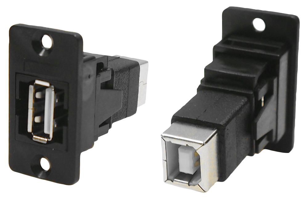 CP30609N USB ADAPTER, 2.0 TYPE A RCPT-B RCPT CLIFF ELECTRONIC COMPONENTS