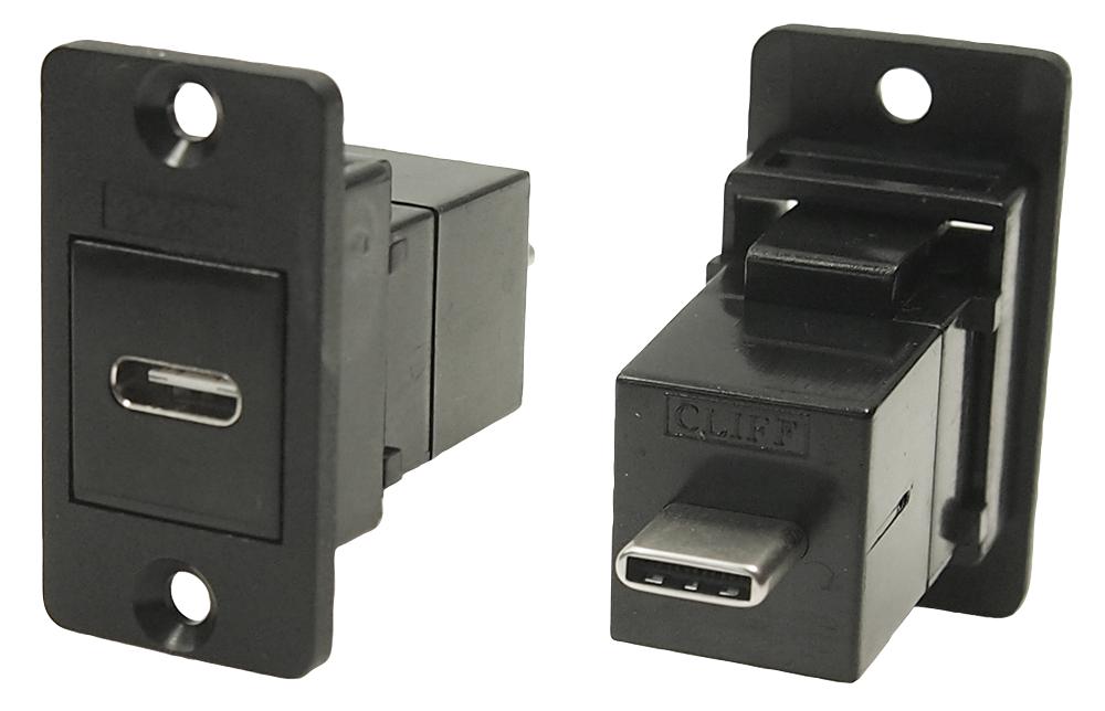 CP30611 USB ADAPTER, TYPE C RCPT-C PLUG CLIFF ELECTRONIC COMPONENTS